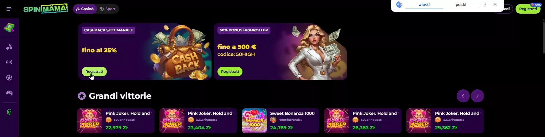 UZMI BONUS - registracija Spinmama - SpinMama | 9