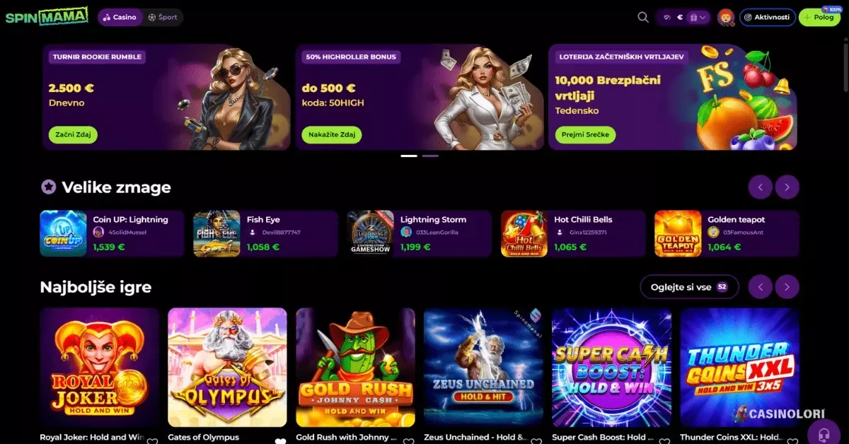 Wersja mobilna Spinmama